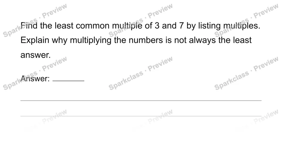 Find least common multiples — page 1