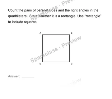 Classify quadrilaterals by properties — Grade 4 problem preview