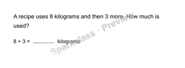 Solve a measurement story — Grade 3 problem preview