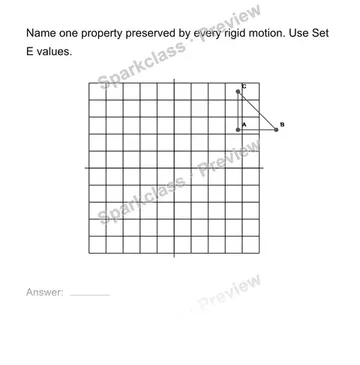 Identify invariant properties — Grade 8 problem preview