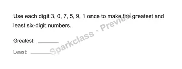 Make extreme numbers — Grade 4 problem preview