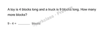 Story measure — Grade 1 problem preview