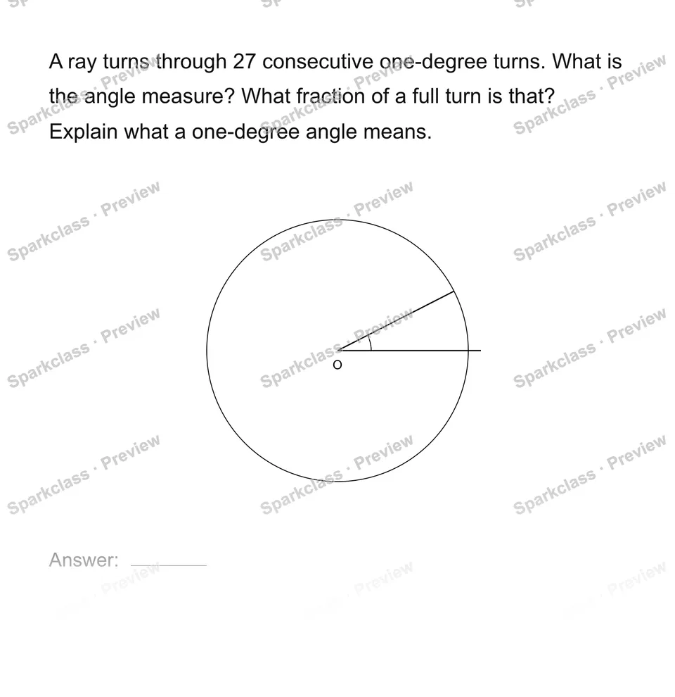 Count one-degree turns — page 1