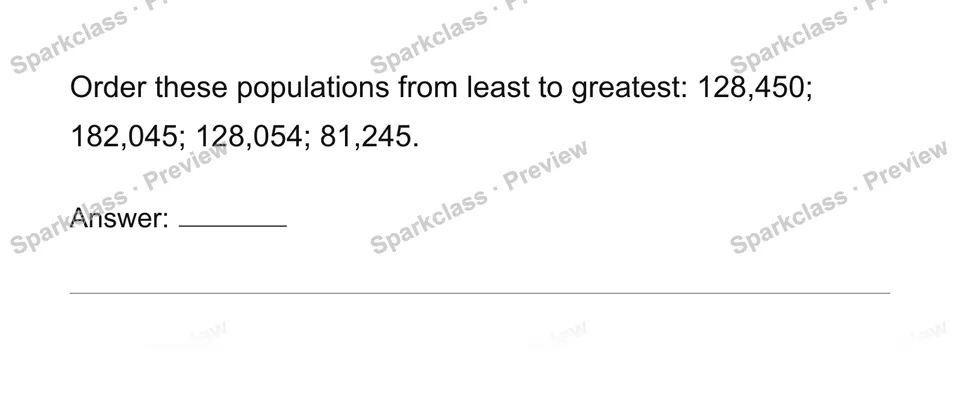 Order city populations — page 1