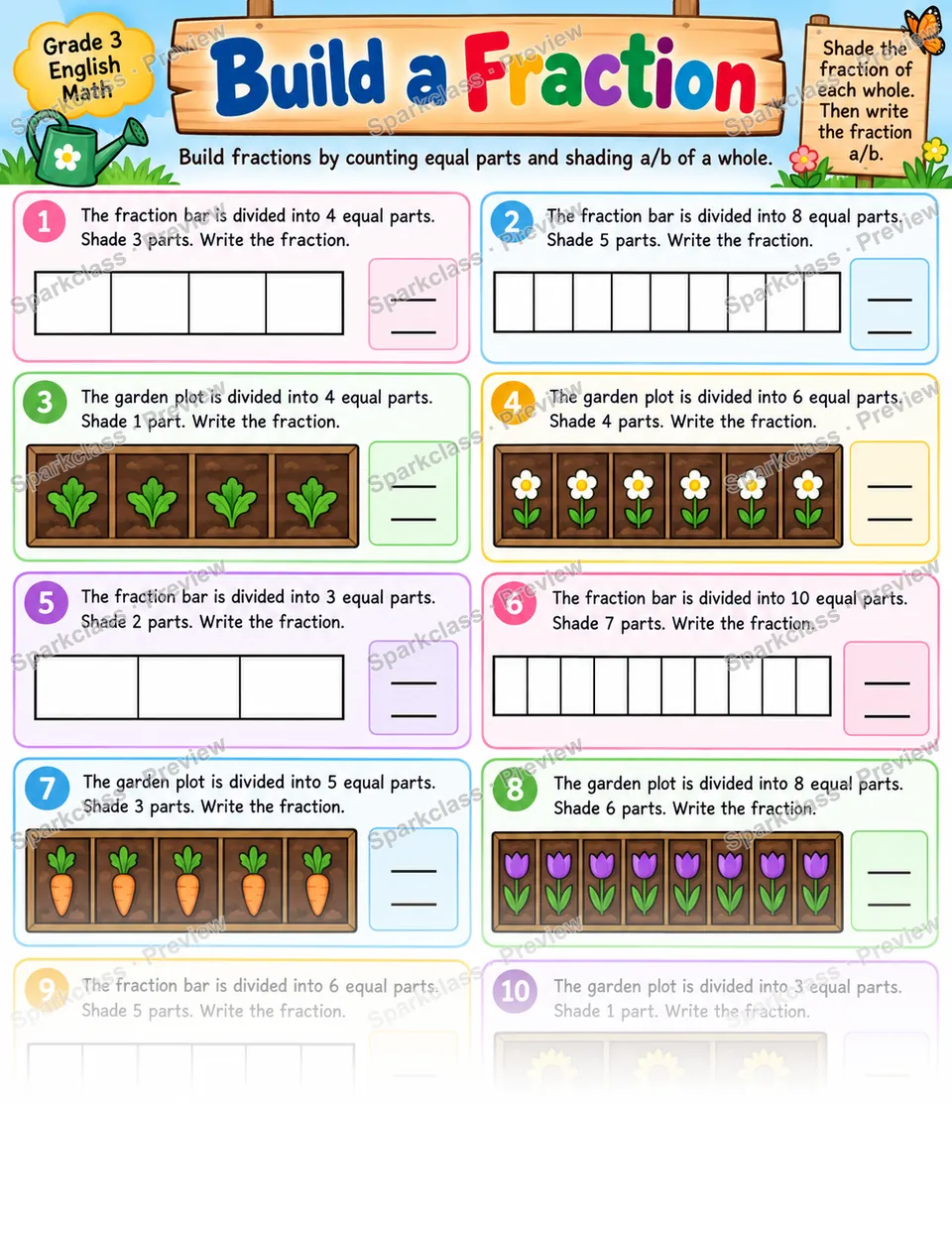 Build Fractions — page 1