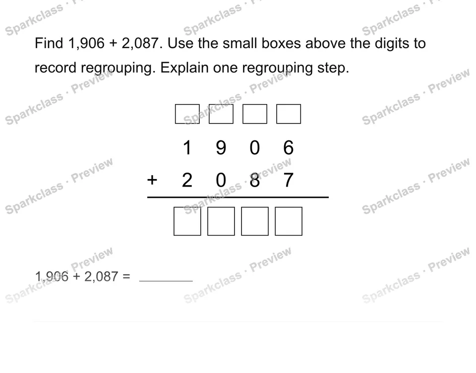 Add whole numbers — page 1