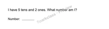 Number riddle — Grade 1 problem preview