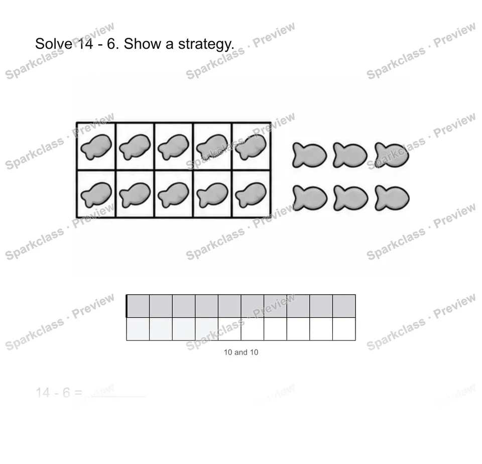 Subtract with a strategy — page 1