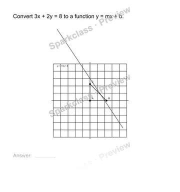Connect equations and functions — Grade 8 problem preview