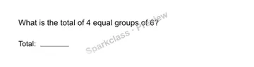 Recall equal groups — Grade 4 problem preview