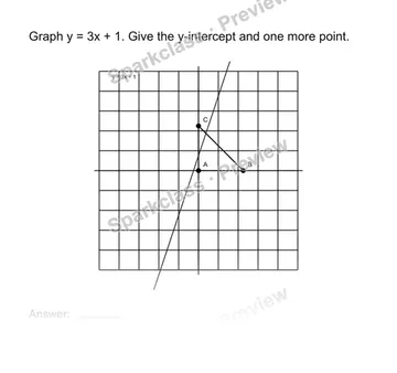 Graph a linear equation — Grade 8 problem preview