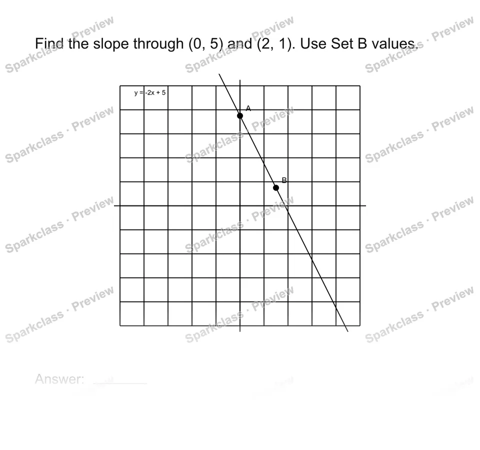 Find slope from two points — page 1
