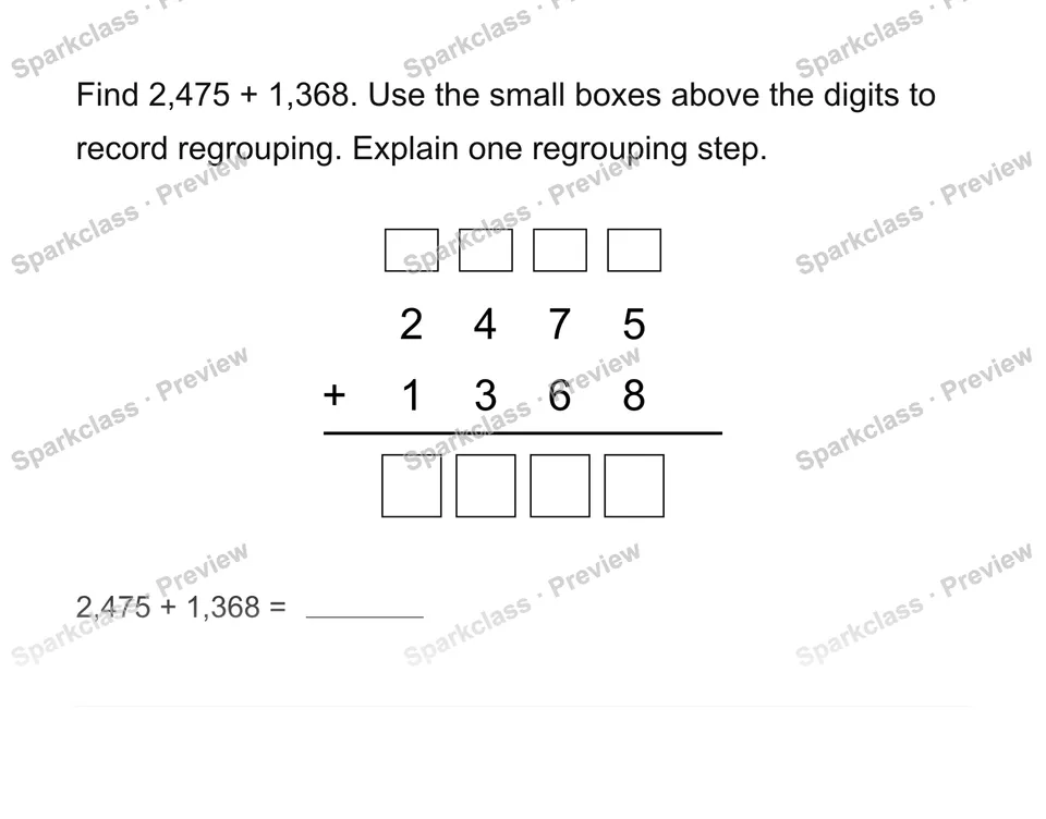 Add whole numbers — page 1