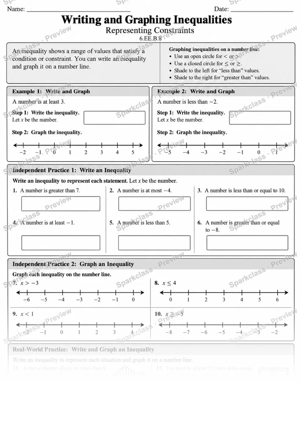 8 Inequalities Constraints — page 1
