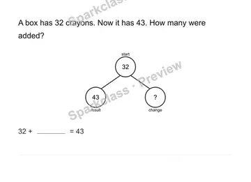 Find the change — Grade 2 problem preview