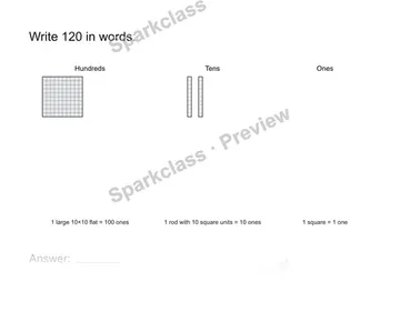 Read a three-digit number — Grade 2 problem preview