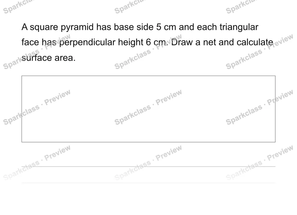 Use triangle-and-rectangle nets for surface area — page 1