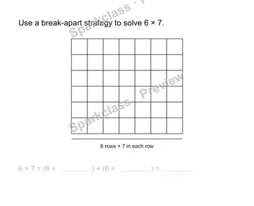 Distributive property — Grade 3 problem preview