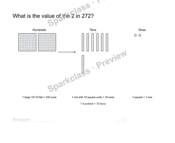 Name a digit value — Grade 2 problem preview