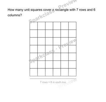 Count unit squares — Grade 3 problem preview
