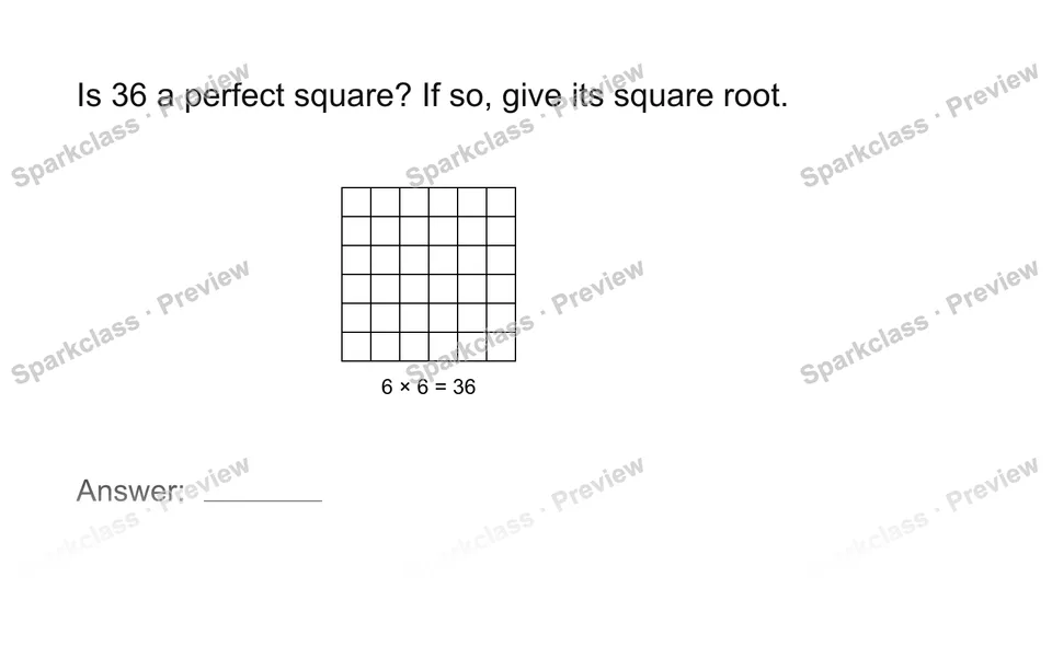 Identify perfect squares — page 1