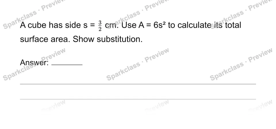 Substitute values into expressions and formulas — page 1