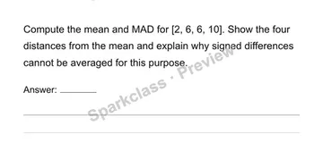 Interpret variation and choose summary measures — Grade 6 problem preview