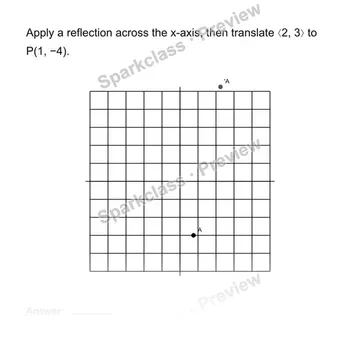 Compose transformations — Grade 8 problem preview