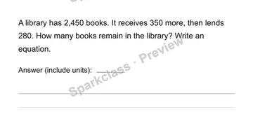 Track a library collection — Grade 4 problem preview