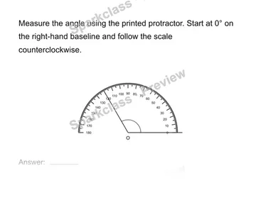 Measure and draw angles — Grade 4 problem preview