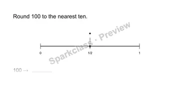 Round to the nearest ten — Grade 3 problem preview