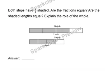 Check the size of the whole — Grade 4 problem preview
