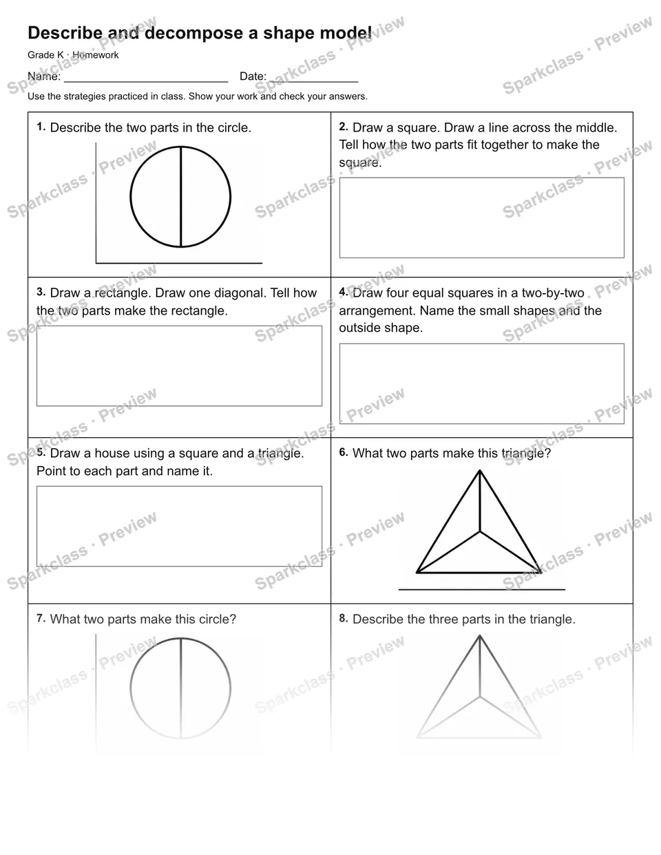 Describe and decompose a shape model — Homework — page 1