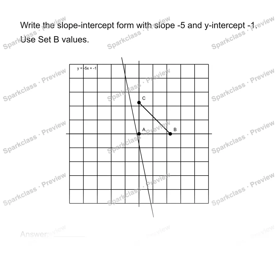 Use slope-intercept form — page 1