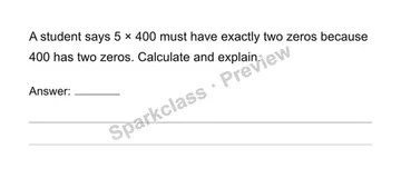 Multiply with place value — Grade 4 problem preview