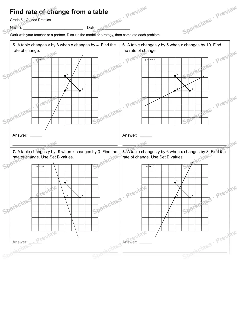 Find rate of change from a table — Guided Practice — page 2