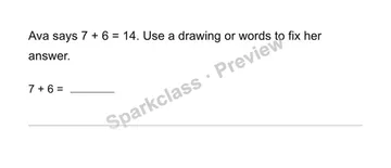 Explain a strategy — Grade 1 problem preview