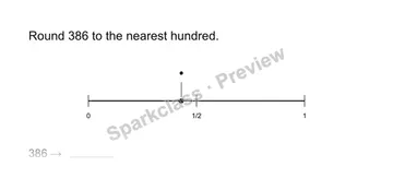 Round to the nearest hundred — Grade 3 problem preview