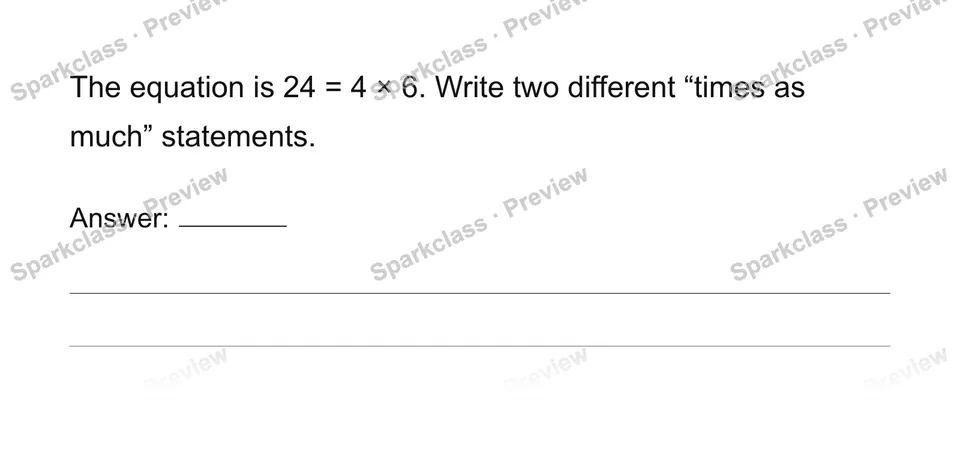 Write two comparisons — page 1