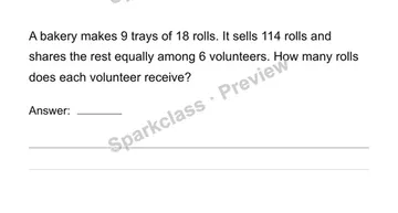 Solve a multi-step situation — Grade 4 problem preview