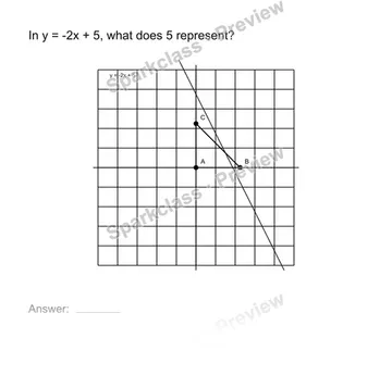 Interpret an intercept — Grade 8 problem preview