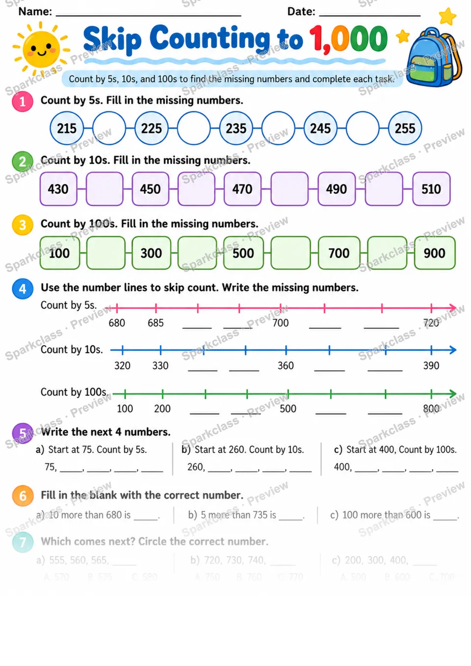 2.NBT.A.2 · Skip Count — page 1