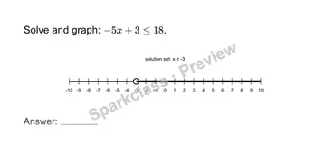 Solve a two-step inequality — Grade 7 problem preview