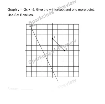 Graph a linear equation — Grade 8 problem preview