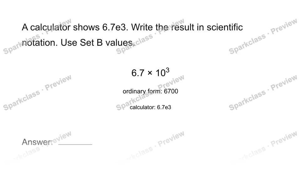 Interpret calculator notation — page 1