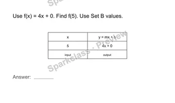 Use an input-output rule — Grade 8 problem preview
