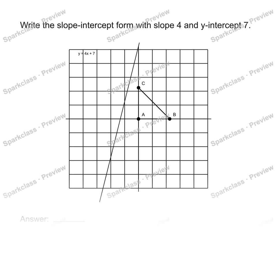 Use slope-intercept form — page 1