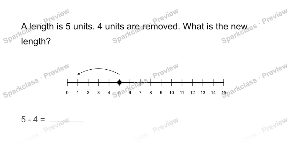 Use a length number line — page 1
