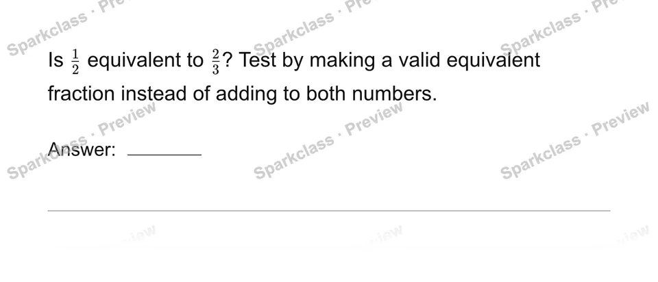 Generate equivalent fractions — page 1