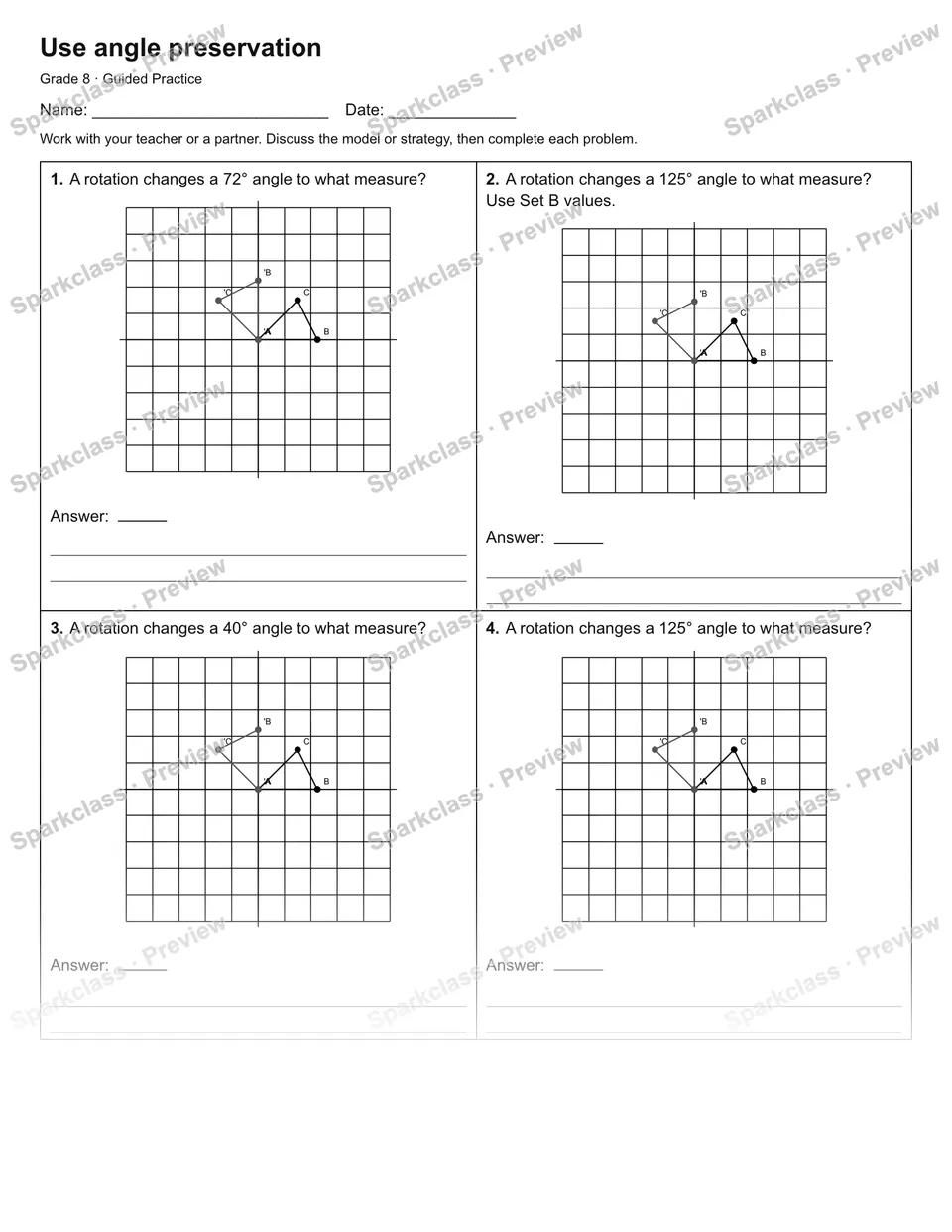 Use angle preservation — Guided Practice — page 1